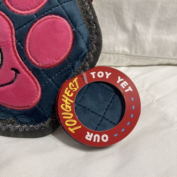 Joyhound Dog Toy Rip Roarin' Tough Paw Print Super Squeaker Durable Fetch Tug - Picture 3 of 13